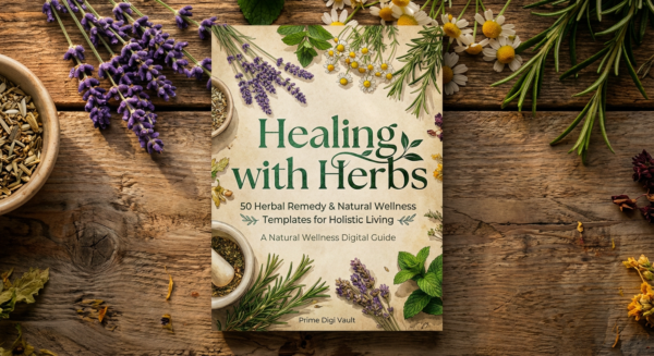 Healing with Herbs – 50 Herbal Remedy & Natural Wellness Template