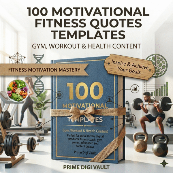 100 Motivational Fitness Quotes Templates | Gym, Workout & Health Content